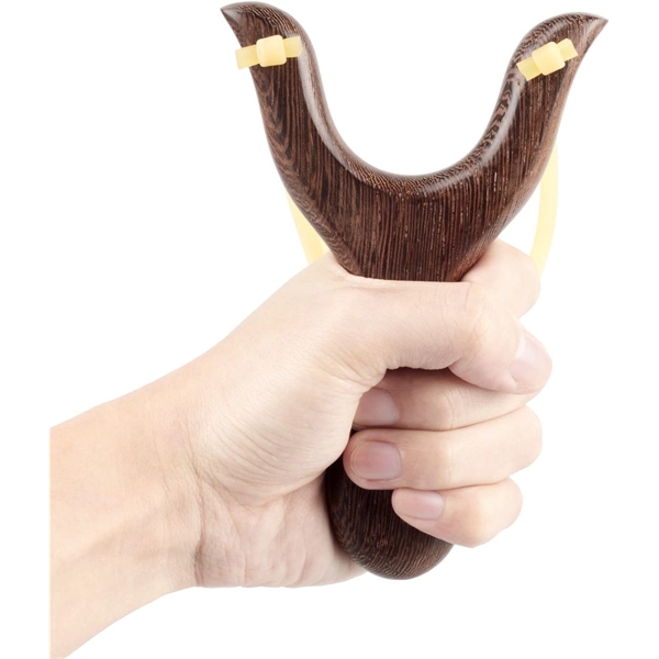 Solid Wooden Slingshot Toy With Classic Construction - Solid Wooden Slingshot Toy With Classic Construction - Image 3 of 3