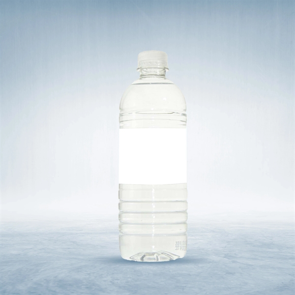 16.9oz / 500ml Ribbed Bullet Bottles Clear with Flat Cap - 16.9oz / 500ml Ribbed Bullet Bottles Clear with Flat Cap - Image 1 of 2