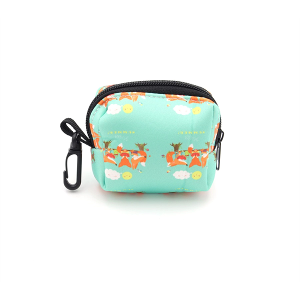 Pet Poop Waste Sublimation Bag Dispenser w/ Metal Carabiner - Pet Poop Waste Sublimation Bag Dispenser w/ Metal Carabiner - Image 0 of 5