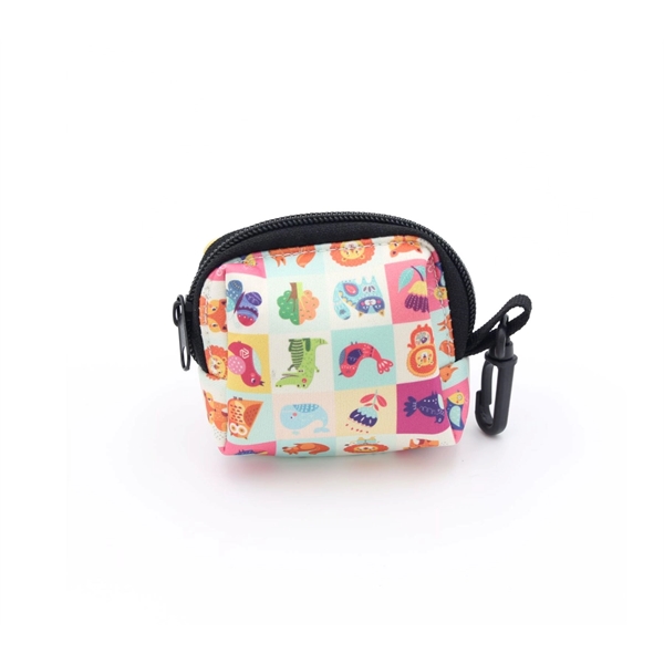 Pet Poop Waste Sublimation Bag Dispenser w/ Metal Carabiner - Pet Poop Waste Sublimation Bag Dispenser w/ Metal Carabiner - Image 1 of 5