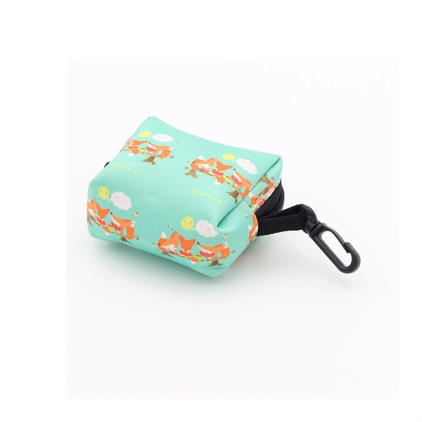 Pet Poop Waste Sublimation Bag Dispenser w/ Metal Carabiner - Pet Poop Waste Sublimation Bag Dispenser w/ Metal Carabiner - Image 4 of 5