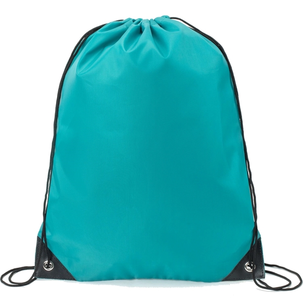 Heavy Duty Drawstring Backpack w/ Reinforced Edge (14"x18") - Heavy Duty Drawstring Backpack w/ Reinforced Edge (14"x18") - Image 16 of 23