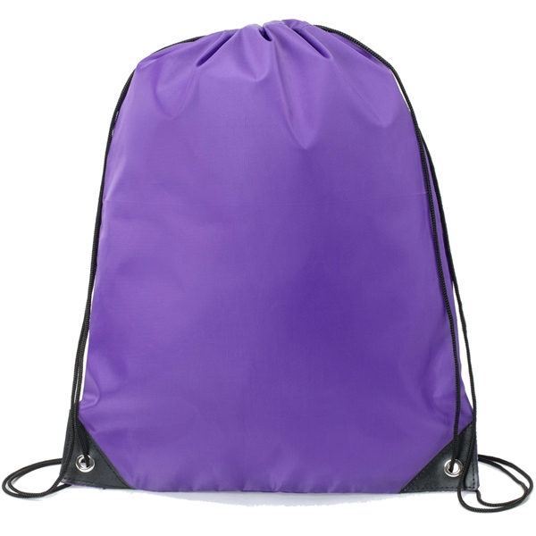 Heavy Duty Drawstring Backpack w/ Reinforced Edge (14"x18") - Heavy Duty Drawstring Backpack w/ Reinforced Edge (14"x18") - Image 17 of 23