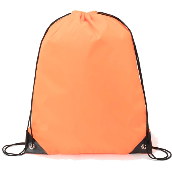 Heavy Duty Drawstring Backpack w/ Reinforced Edge (14"x18") - Heavy Duty Drawstring Backpack w/ Reinforced Edge (14"x18") - Image 18 of 23