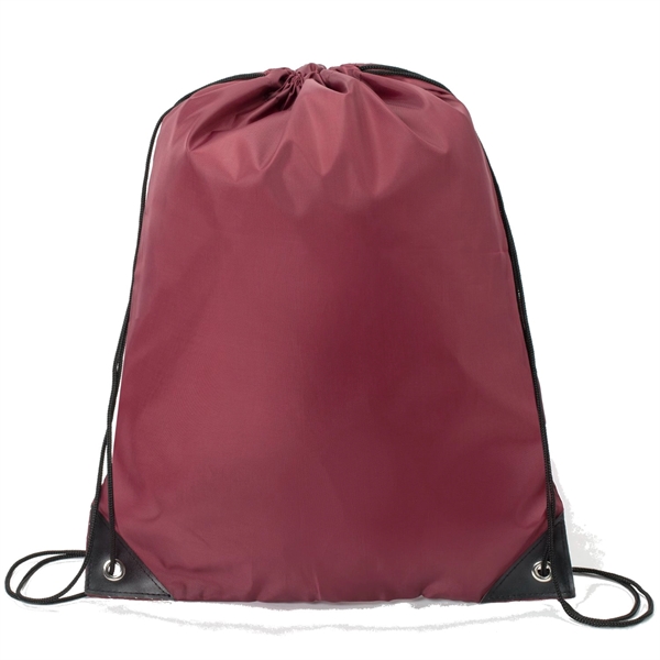 Heavy Duty Drawstring Backpack w/ Reinforced Edge (14"x18") - Heavy Duty Drawstring Backpack w/ Reinforced Edge (14"x18") - Image 20 of 23