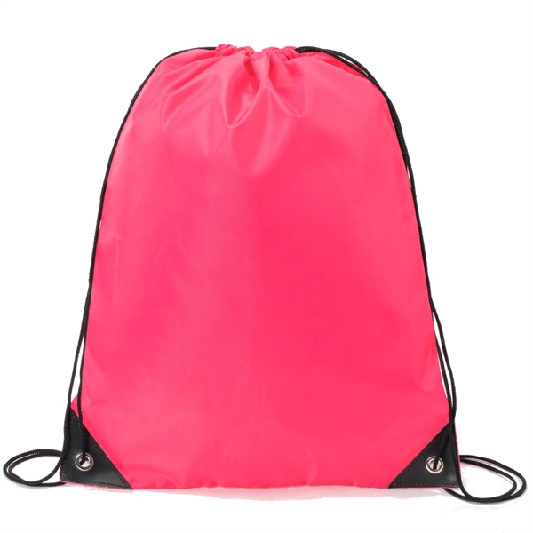 Heavy Duty Drawstring Backpack w/ Reinforced Edge (14"x18") - Heavy Duty Drawstring Backpack w/ Reinforced Edge (14"x18") - Image 21 of 23