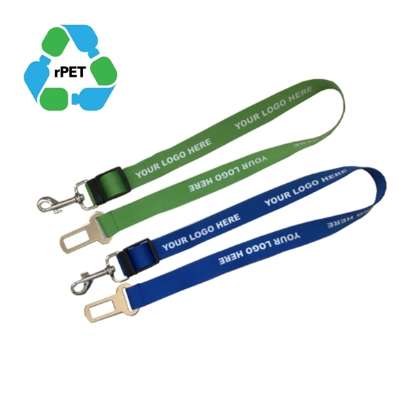 1"x24" rPET Adjustable Pet Safety Seatbelt Leash - 1"x24" rPET Adjustable Pet Safety Seatbelt Leash - Image 0 of 7