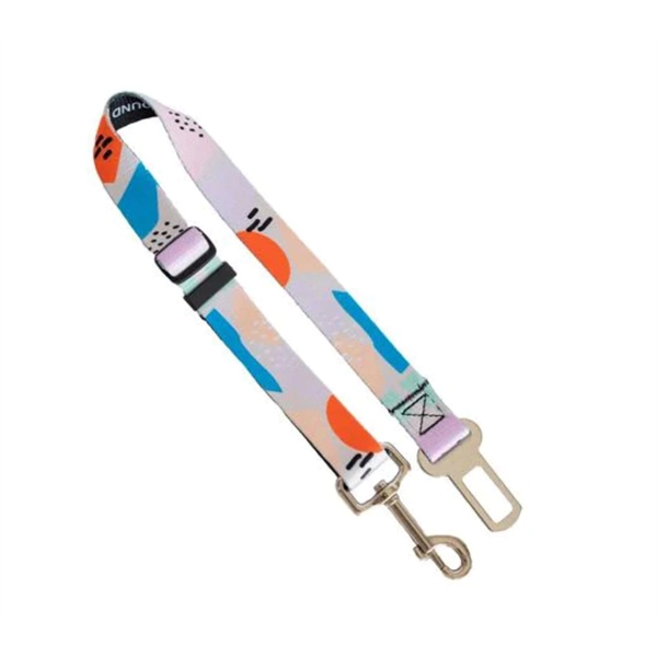1"x24" Adjustable Pet Safety Sublimation Seatbelt Leash - 1"x24" Adjustable Pet Safety Sublimation Seatbelt Leash - Image 3 of 4