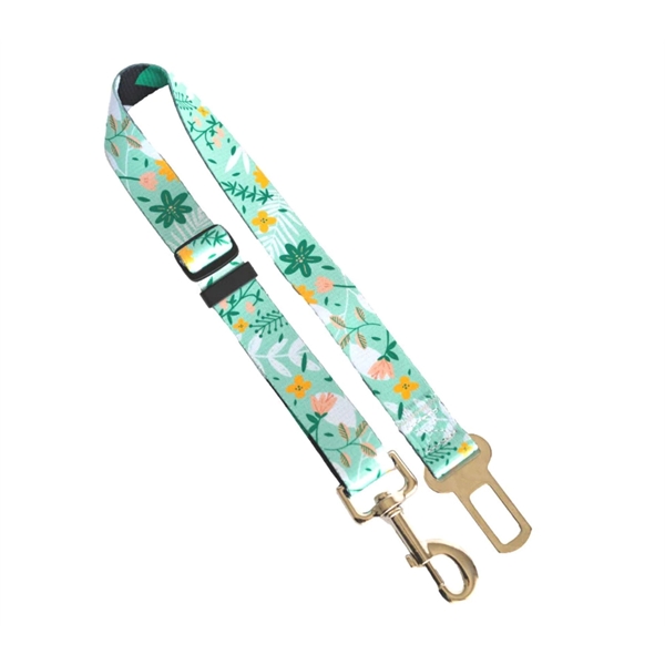 1"x24" Adjustable Pet Safety Sublimation Seatbelt Leash - 1"x24" Adjustable Pet Safety Sublimation Seatbelt Leash - Image 4 of 4