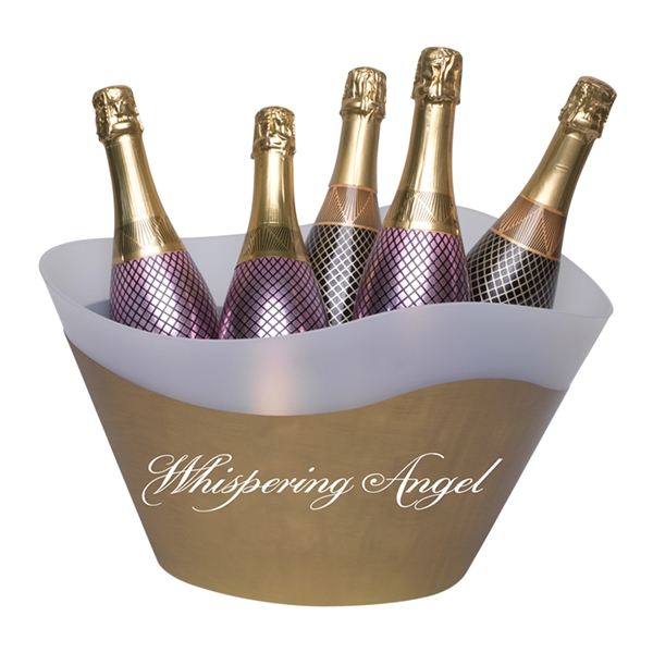 Half Metal LED Ice Bucket - Half Metal LED Ice Bucket - Image 1 of 4