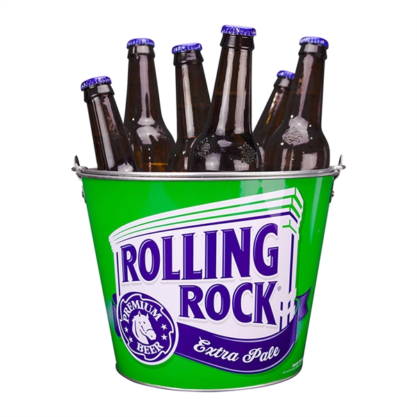 Metal Beer Ice Bucket - Metal Beer Ice Bucket - Image 4 of 7