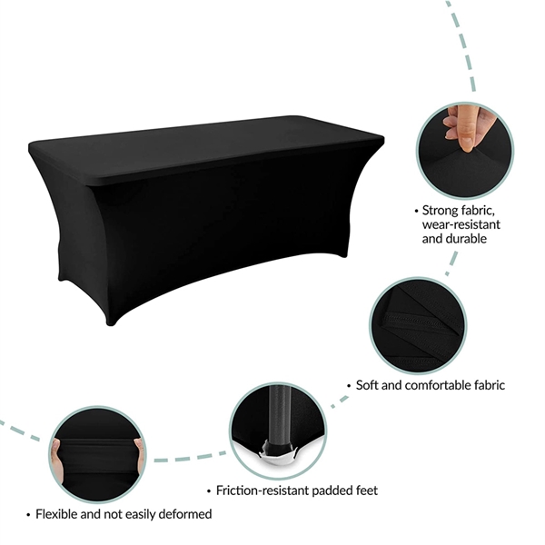 6FT Spandex Table Cover - 6FT Spandex Table Cover - Image 2 of 2