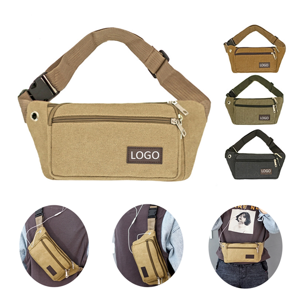 Canvas Fanny Pack For Men And Wommen - Canvas Fanny Pack For Men And Wommen - Image 0 of 2