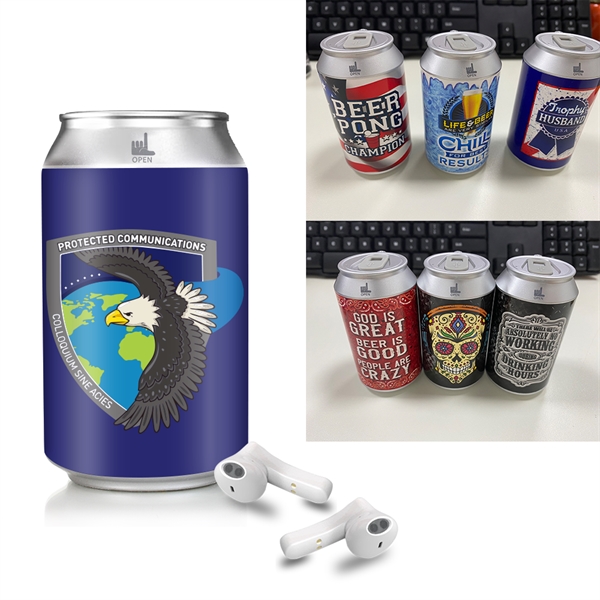 Custom Soda Can Bluetooth Earbuds - Custom Soda Can Bluetooth Earbuds - Image 6 of 9