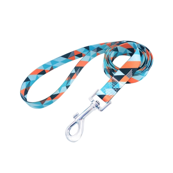 5/8"W x 72"L Polyester Pet Leash Metal Carabiner Sublimation - 5/8"W x 72"L Polyester Pet Leash Metal Carabiner Sublimation - Image 3 of 4