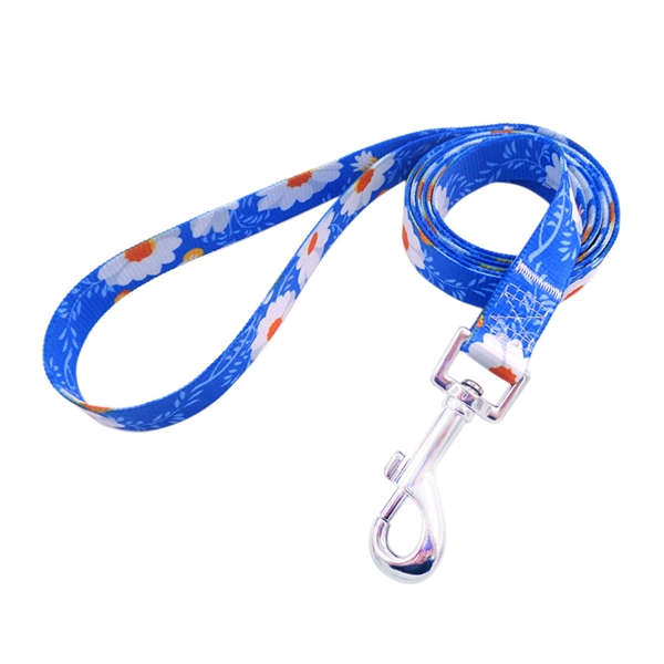 5/8"W x 72"L Polyester Pet Leash Metal Carabiner Sublimation - 5/8"W x 72"L Polyester Pet Leash Metal Carabiner Sublimation - Image 4 of 4
