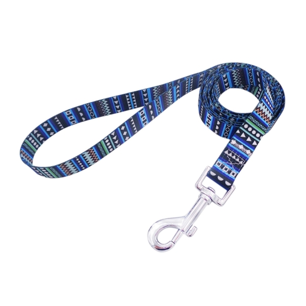 1"Wx72"L Polyester Sublimation Pet Leash w/ Metal Carabiner - 1"Wx72"L Polyester Sublimation Pet Leash w/ Metal Carabiner - Image 3 of 4