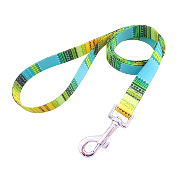 1"Wx72"L Polyester Sublimation Pet Leash w/ Metal Carabiner - 1"Wx72"L Polyester Sublimation Pet Leash w/ Metal Carabiner - Image 4 of 4