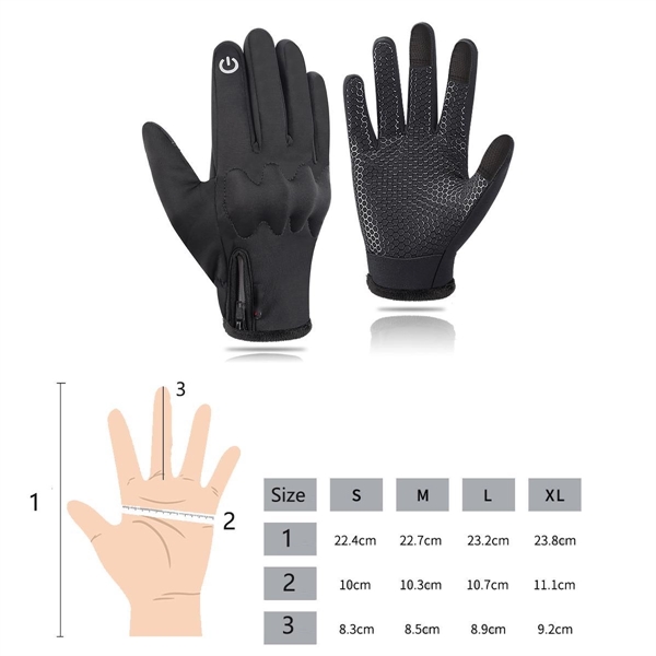 Winter Riding Waterproof Insulated Gloves - Winter Riding Waterproof Insulated Gloves - Image 4 of 7