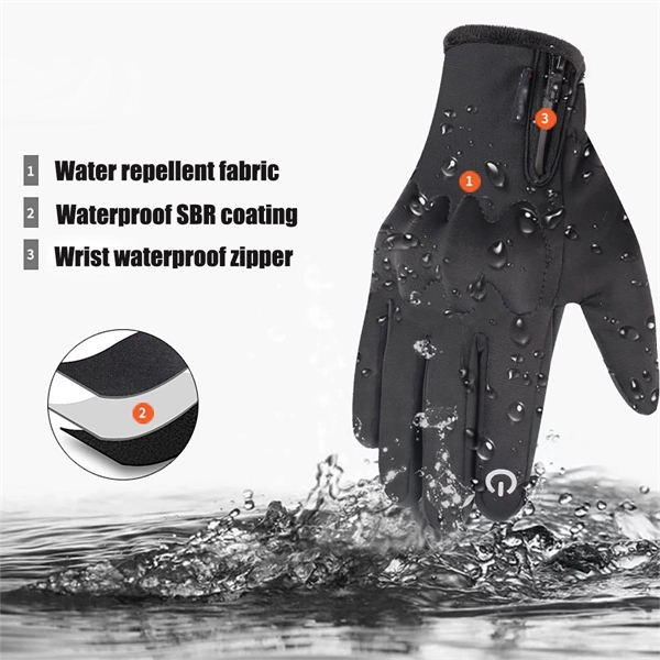 Winter Riding Waterproof Insulated Gloves - Winter Riding Waterproof Insulated Gloves - Image 5 of 7