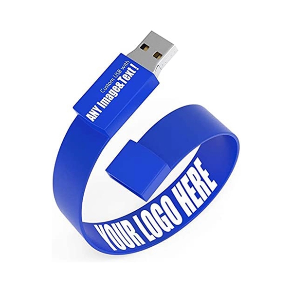 Silicone Bracelet Wristband U Disk (16Gb) - Silicone Bracelet Wristband U Disk (16Gb) - Image 1 of 4