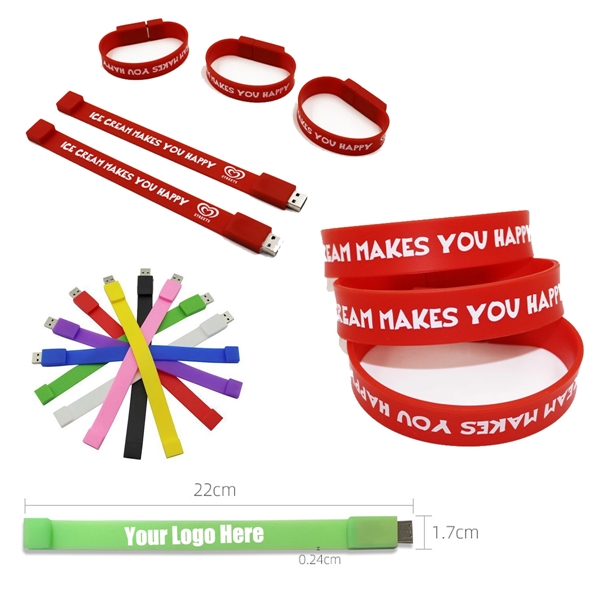 Silicone Bracelet Wristband U Disk (16Gb) - Silicone Bracelet Wristband U Disk (16Gb) - Image 4 of 4