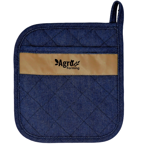 Lindstrom Quilted Potholder W/Vegan Leather - Lindstrom Quilted Potholder W/Vegan Leather - Image 1 of 1