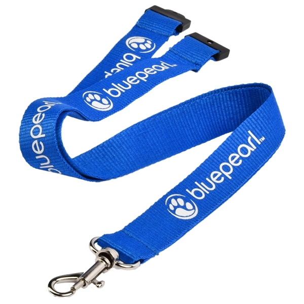 3/4" Polyester Lanyards with Safety Breakaway Badge Holder - 3/4" Polyester Lanyards with Safety Breakaway Badge Holder - Image 7 of 8