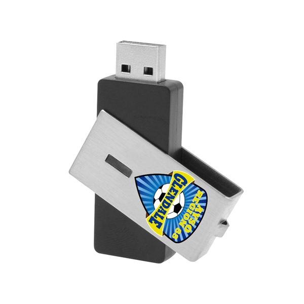 Streator 360 Degree Rotating USB with Steel Cover - Streator 360 Degree Rotating USB with Steel Cover - Image 2 of 8