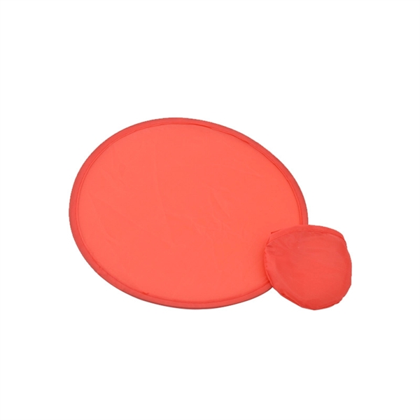 Round Polyester Folding Foldable Fan Flying Disc Flyer - Round Polyester Folding Foldable Fan Flying Disc Flyer - Image 4 of 9