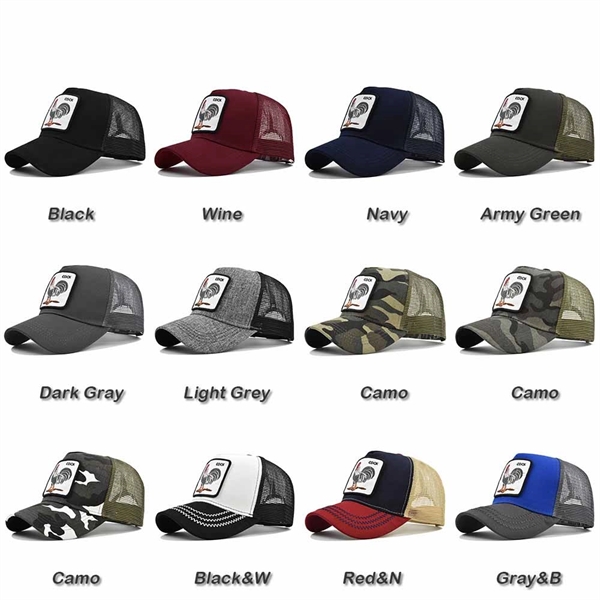 Farm Unisex Snap Closure Baseball Square Patch Trucker Cap - Farm Unisex Snap Closure Baseball Square Patch Trucker Cap - Image 1 of 2