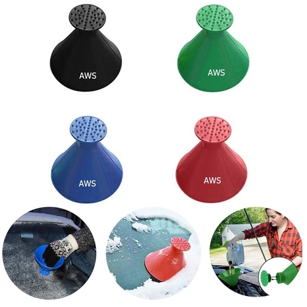 Cone-Shaped Car Windshield Ice Scraper Snow Removal Shovel - Cone-Shaped Car Windshield Ice Scraper Snow Removal Shovel - Image 0 of 2