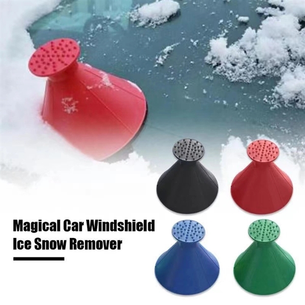 Cone-Shaped Car Windshield Ice Scraper Snow Removal Shovel - Cone-Shaped Car Windshield Ice Scraper Snow Removal Shovel - Image 1 of 2