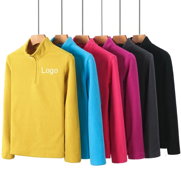 Quarter-Zip Polar Fleece Pullover Sweatshirt - Quarter-Zip Polar Fleece Pullover Sweatshirt - Image 0 of 10