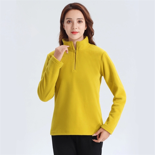 Quarter-Zip Polar Fleece Pullover Sweatshirt - Quarter-Zip Polar Fleece Pullover Sweatshirt - Image 10 of 10