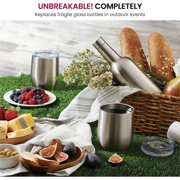 Insulated Wine Chiller Gift Set - Insulated Wine Chiller Gift Set - Image 2 of 9