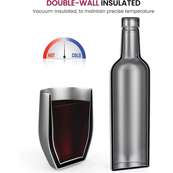 Insulated Wine Chiller Gift Set - Insulated Wine Chiller Gift Set - Image 5 of 9
