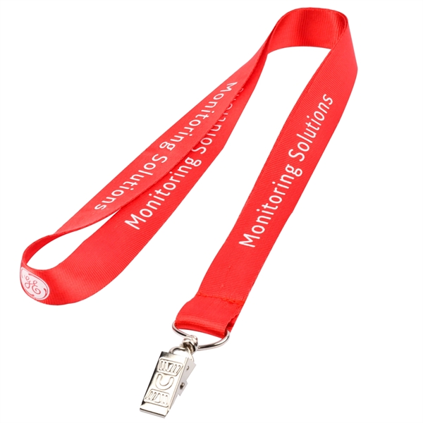 Nylon Lanyard w/ Standard Attachment ID Badge Holder - Nylon Lanyard w/ Standard Attachment ID Badge Holder - Image 5 of 7