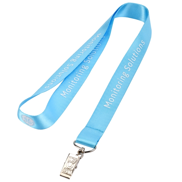 Nylon Lanyard w/ Standard Attachment ID Badge Holder - Nylon Lanyard w/ Standard Attachment ID Badge Holder - Image 6 of 7
