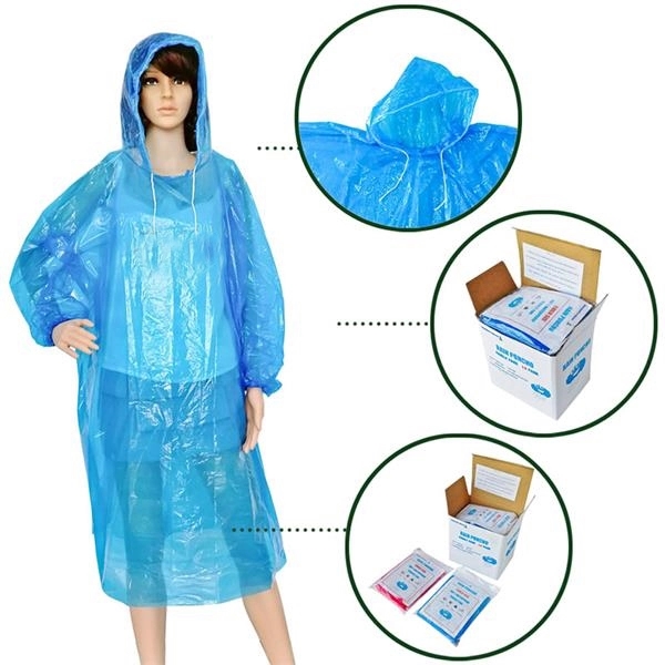 Adult Disposable Raincoat - Adult Disposable Raincoat - Image 0 of 1