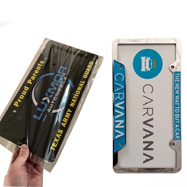 Full Color Raised Letter ABS License Plate Frame With Insert - Full Color Raised Letter ABS License Plate Frame With Insert - Image 1 of 1