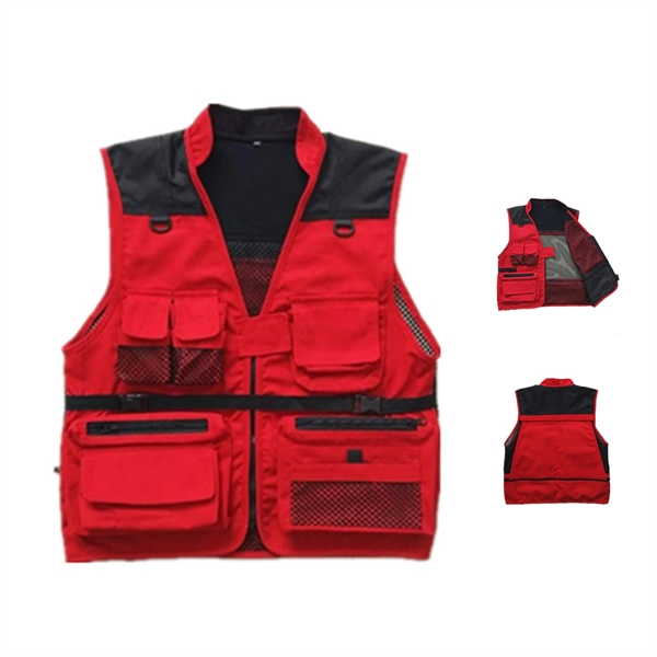 Unisex Photography Fishing Vest - Unisex Photography Fishing Vest - Image 3 of 5