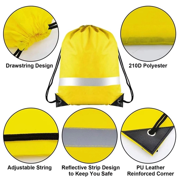 Reflective Drawstring Bag - Reflective Drawstring Bag - Image 1 of 1