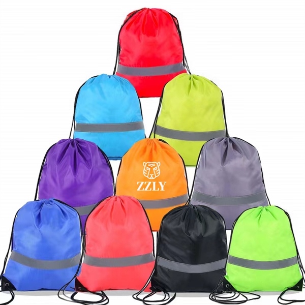 Reflective Drawstring Bag - Reflective Drawstring Bag - Image 0 of 1