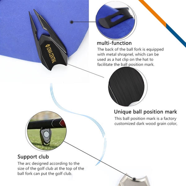 Tecco 6in1 Ball Marker Golf Divot Tool - Tecco 6in1 Ball Marker Golf Divot Tool - Image 3 of 10