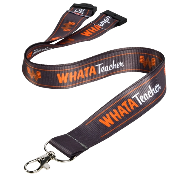 Polyester Sublimated Lanyard w/ Safety Breakaway ID Holder - Polyester Sublimated Lanyard w/ Safety Breakaway ID Holder - Image 6 of 8