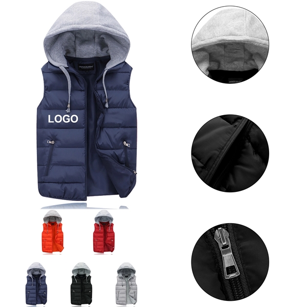 Outdoor Hooded Down Vest - Outdoor Hooded Down Vest - Image 0 of 6