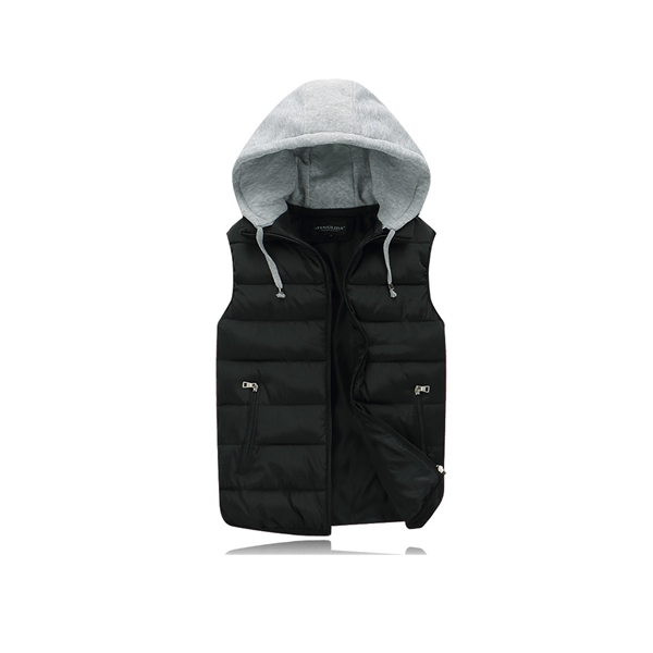 Outdoor Hooded Down Vest - Outdoor Hooded Down Vest - Image 4 of 6