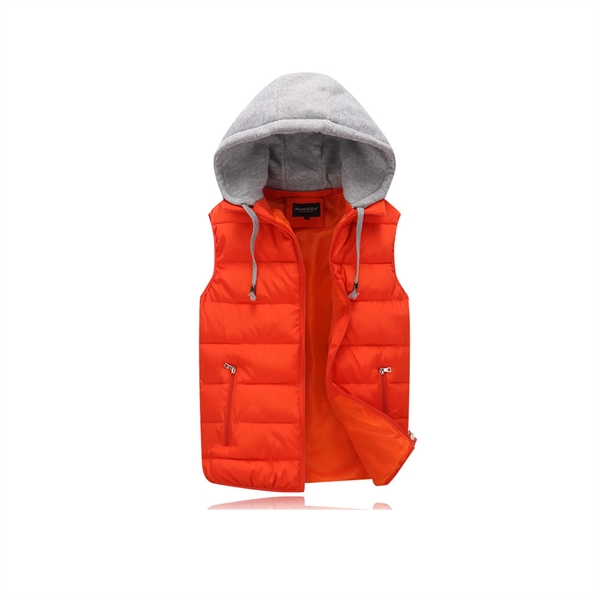 Outdoor Hooded Down Vest - Outdoor Hooded Down Vest - Image 5 of 6
