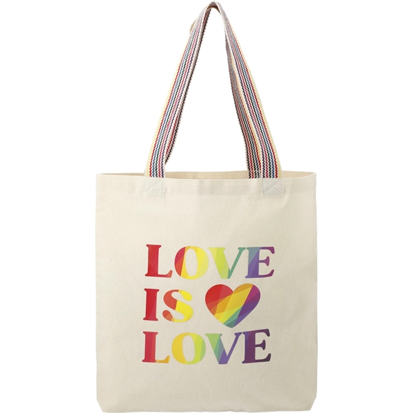 Rainbow Recycled 6oz Cotton Convention Tote - Rainbow Recycled 6oz Cotton Convention Tote - Image 1 of 1